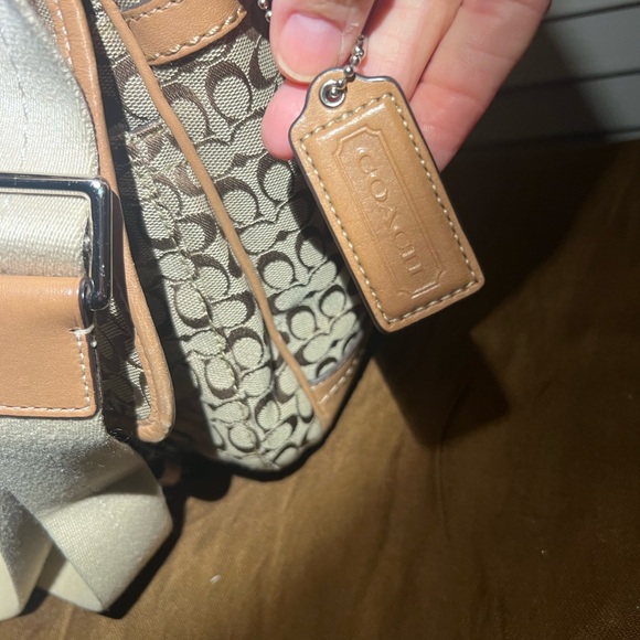 Coach CC messenger crossbody bag. Leather and canvas. Great condition. - Picture 2 of 11